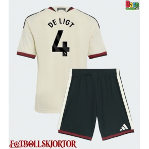 Manchester United Matthijs de Ligt #4 Tredje Kläder Barn 2026-27 Kortärmad (+ Korta byxor)